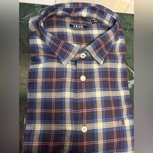 Izod Men's Multicolor Plaid Button-Down Shirt